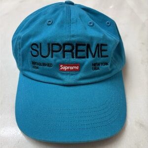 Supreme Teal Cap with Logo